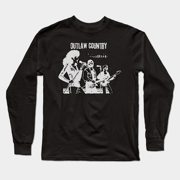 outla﻿w country Long Sleeve T-Shirt by pemudaakhirjaman